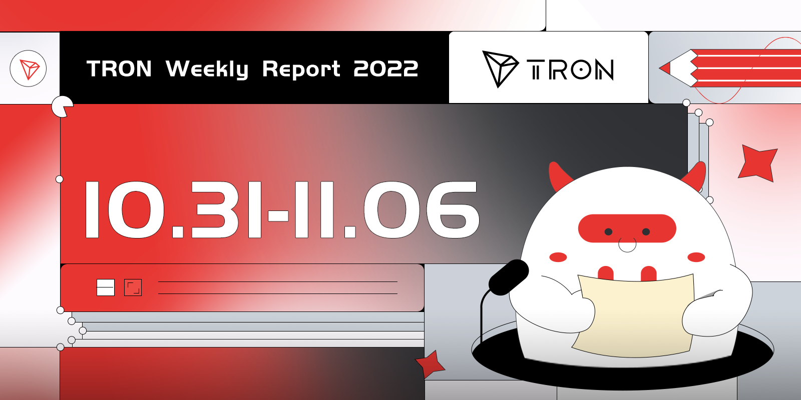 TRON Weekly Report 10.31–11.06 International Version🌎 🌍 🌏