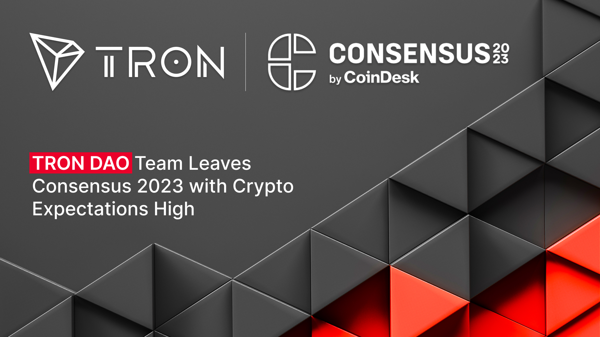 TRON DAO Team Leaves Consensus 2023 with Crypto Expectations High